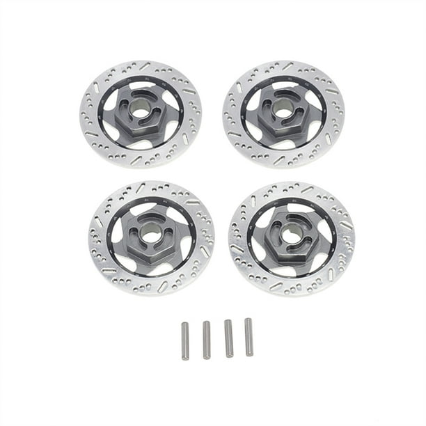 Disco de freno RC CAR RUEDA METAL RUEDA RONE HEX HOX Adaptador Control remoto Modelo Carrera de automóviles en piezas de carretera para controlar velocidad Paquete de titanio de 4 seitruly FN001646-05