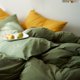 thumbnail image 5 of Funda Nórdica Verde Aguacate Modern Minimalist Style Solid Color Bedding, 5 of 7