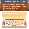thumbnail image 3 of Set Cribbage WE Games de madera para 3 jugadores con pinzas de fácil agarre, 3 of 8