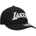 thumbnail image 3 of Men's New Era Black Los Angeles Lakers Team Logo Low Profile 59FIFTY Fitted Hat, 3 of 5