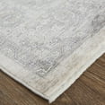 thumbnail image 3 of Feizy Marquette Transitional Oriental, Gray/Silver/Ivory, 7' 10" x 9' 10" Area Rug, Stain Fade Resistant Pet & Kid Friendly, Area Rug for Living Room and Bedroom, 3 of 8