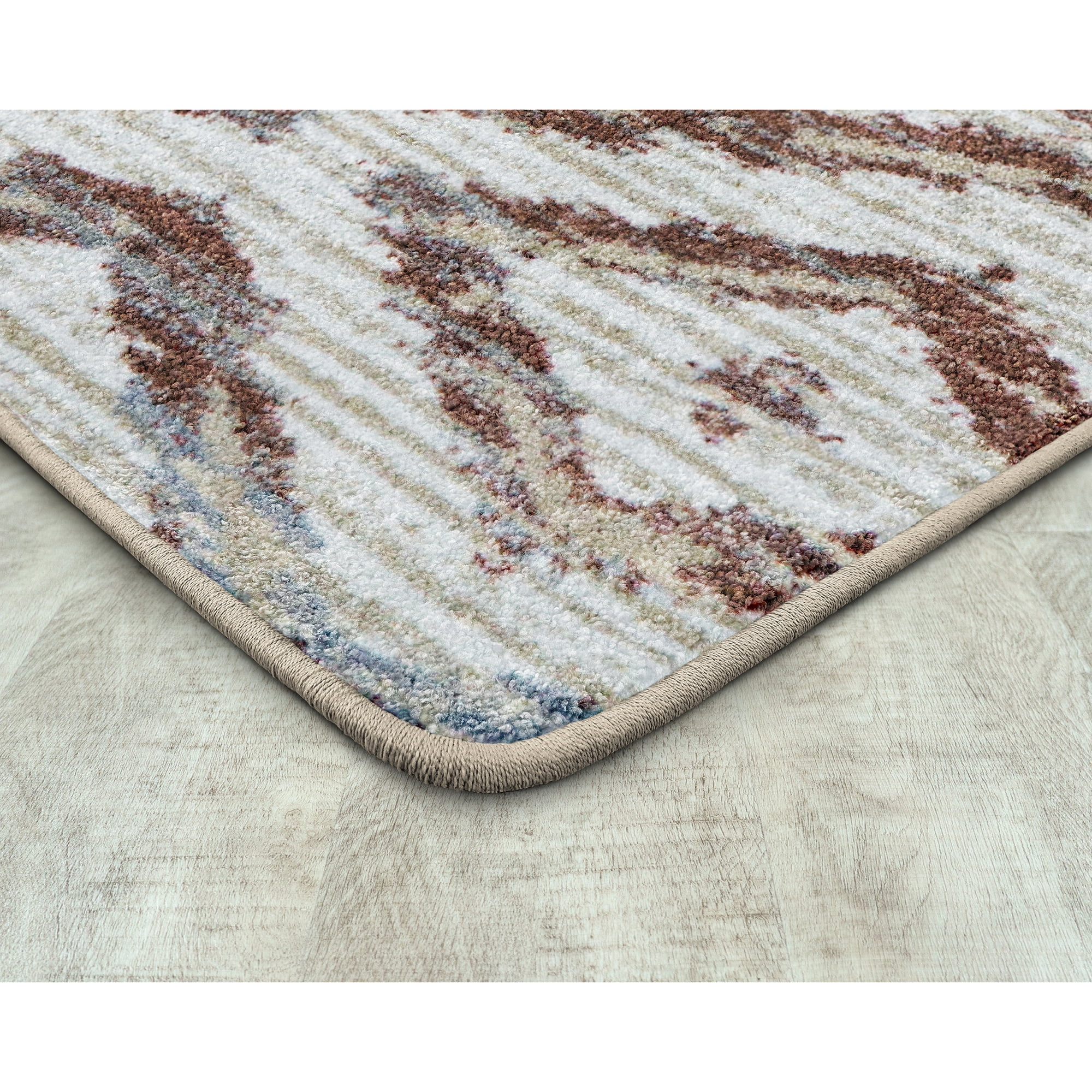 Joy Carpets Diamond Oasis 3'10" x 5'4" Indoor Area Rug in Color Terracotta