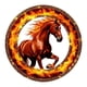 thumbnail image 1 of Imán para nevera con el Año del Caballo, acrílico plano 2D, decorativo para aires acondicionados Estilo C, 1 of 8