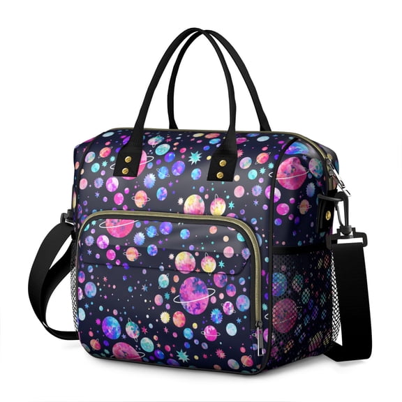 Star Constellation Themed Leakproof Tote - Large Insulated Cooler Bag for Picnics, Travel, School, Work