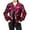 Hot Pink, variant on Shiny Sequin Women's Jacket Sparkly Baseball Coat Stylish Fashion Outerwear Womens plus Size 4x Ladies Jacket Winter Jacket with Hood Women Trench Coats for Women Women's 3x Winter Coats Oversized