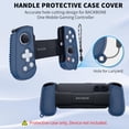thumbnail image 2 of Funda protectora con mango para controlador de juegos móvil Backbone One con cordón, funda de silicona con agarre compatible con controlador de juegos móvil Backbone One de 1.ª y 2.ª generación (azul, 2 of 5