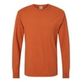 thumbnail image 1 of Hanes Mens ComfortWash Garment Dyed Long Sleeve Tee, XL, Texas Orange, 1 of 1