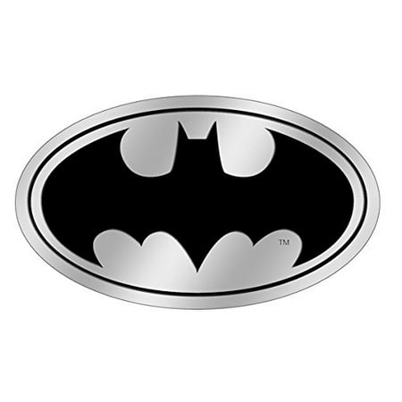 - Officially Licensed, DC Comics Originals Batman Logo 6 cm Embossed Metal Emblem Sticker