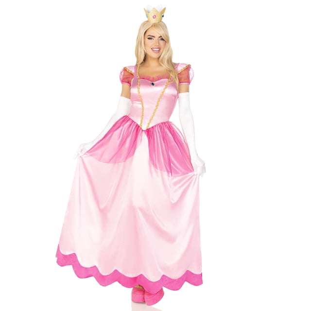 Disfraz Leg Avenue Clásico Vestido de Princesa Rosa de Satén Mediano