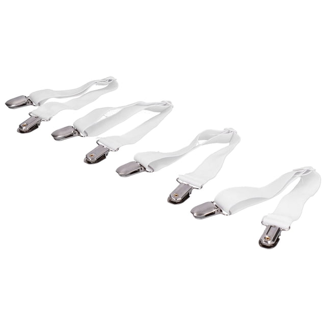Tirantes para sábanas Jadeshay 4 piezas ajustables pinzas para sábanas