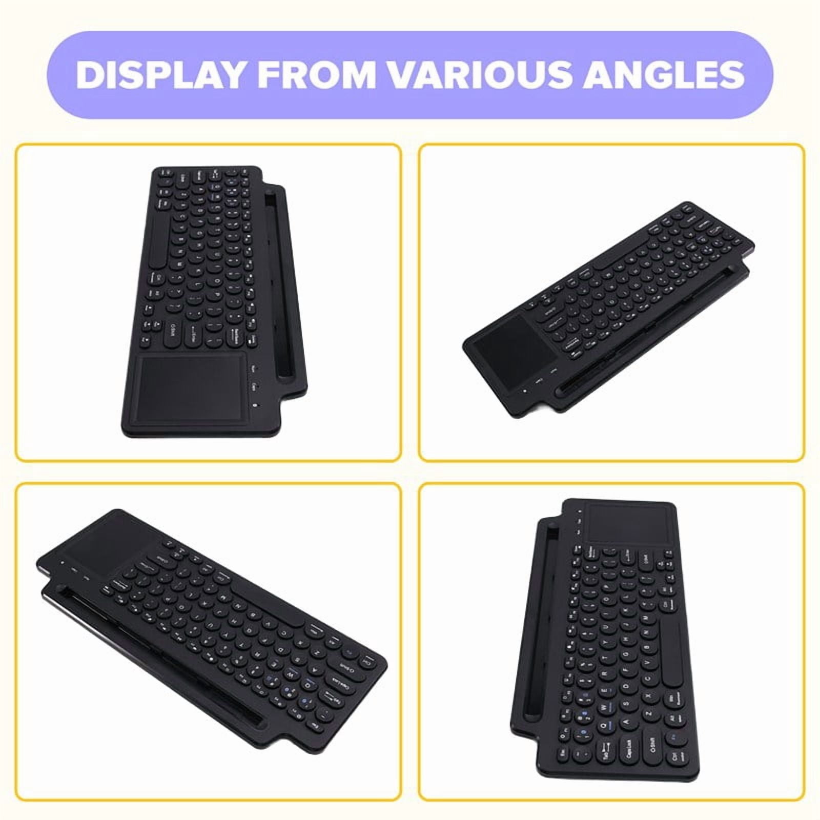 2.4G Wireless Bluetooth Keyboard with Number Touchpad Mouse Card Slot Numeric Keypad for Android IOS Desktop Laptop PC