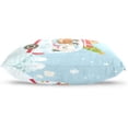 thumbnail image 3 of Christmas Animals in Bus Velvet Oblong Lumbar Plush Throw Pillow Cover/Shams Cushion Case 20x30in Decorative Invisible Zipper Design for Couch Sofa Pillowcase Only, 3 of 7