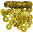 thumbnail image 1 of 100 piezas de monedas de fortuna chinas de 1 pulgada, monedas Feng Shui I-Ching, monedas chinas de buena suerte, moneda de tiempo de la antigua dinastía china, 1 of 5