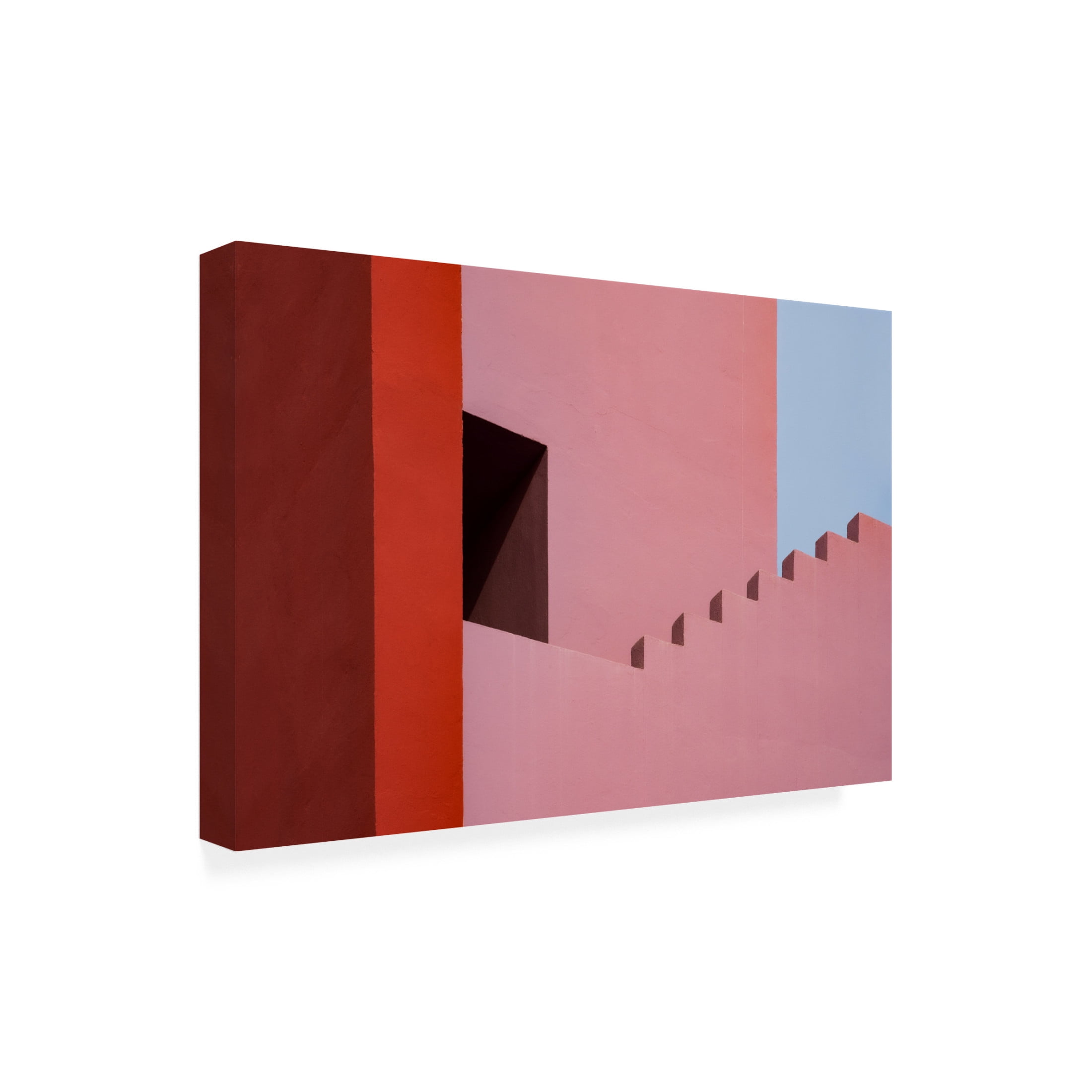 Trademark Fine Art Linda Wride Muralla Roja 7 Canvas Wall Art