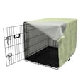 thumbnail image 3 of Geometric Dog Crate Cover, Repeating Zigzags in Pastel Tones Pattern, Easy to Use Pet Kennel Cover Small Dogs Puppies Kittens, 7 Sizes, Pale Green Cream, by Ambesonne, 3 of 6
