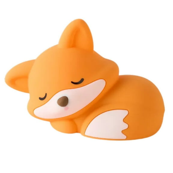 D.FAMILY Fox Night Light For Kids, USB Rechargeable Bedside Lamp for Bedroom Decor 