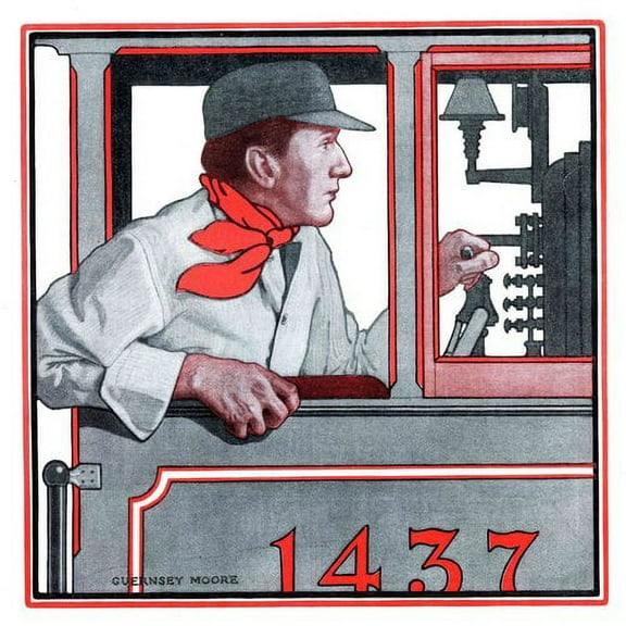 "Vintage 1437" Painting Print on Wrapped Canvas