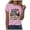 A-Pink, variant on mgoYE T-Shirt for Women Graphic Womens 250th Anniversary Patriotic July 4th T-Shirt – USA 1776-2026 O-Neck T-Shirt(Black,S)