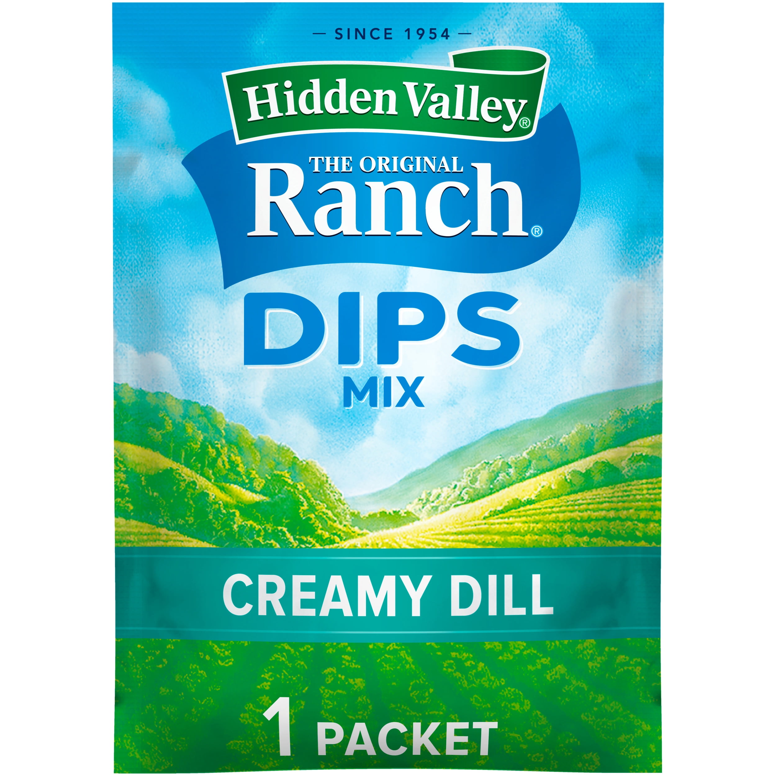 Hidden Valley Gluten Free Creamy Dill Ranch Dips Mix, 0.9 oz