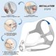 thumbnail image 4 of Cpap Air Fit N20 3 paquetes de repuesto para mascarilla facial completa - Accesorios Cpap Suministros Correas, 4 of 5