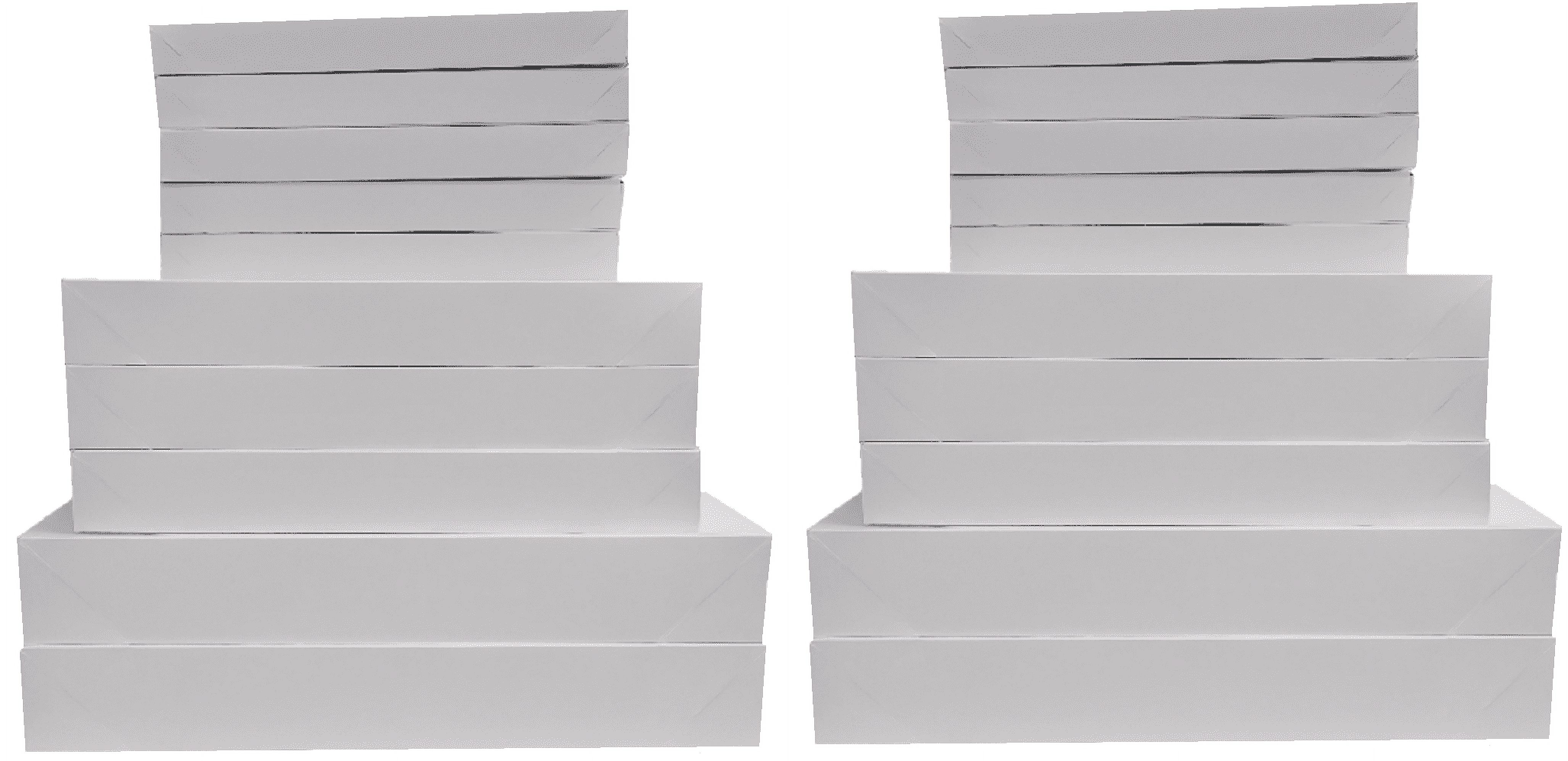 White Gift Box - 10 Pack Assortment - Great For All Occasions: Pack of ...