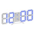 thumbnail image 3 of Reloj despertador digital LED 3D Reloj de pared Snooze Dormitorio Relojes electrónicos de W_Blue Zulema Reloj de pared digital 3D, 3 of 6