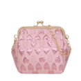 thumbnail image 1 of MM2952 Bolso cadena con clip amor lujo moda-PZ20240427010828 rosa, 1 of 9