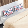 thumbnail image 6 of Satin Pillowcase Home Luxury Envelope Pillowcases Soft And Smooth Printed Heart Pattern, 6 of 6
