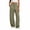 Army Green, variant on Baggy Sports Sweatpants for Women Cozy Elastic Drawstring Waist Loose Fit Solid Color Lounge Home Everyday Pants with Pockets