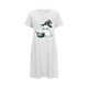 thumbnail image 5 of Camisón corto de talla grande para mujer, camisón de manga corta con estampado de pecho a la moda, camisón para mujer, 5 of 5