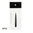 thumbnail image 3 of FACEGA 3Pcs Tweezers,Slightly Angled Tip Design Long Tweezers,Stainless Steel Construction Tweezer,Style3, 3 of 5