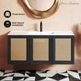 thumbnail image 2 of Classe 48" Wall-Mounted Bathroom Vanity in Black Oak, 2 of 9