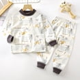thumbnail image 2 of eczipvz Toddler Girl Pajama Set Girls Pajama Sets Long Sleeve with Long& Pants Sleepwear Soft Cotton & Polyester Grey,6-7 Years, 2 of 7