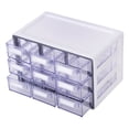 thumbnail image 3 of Set de 2 Organizadores Multiusos con 9 Cajones Gris Litem Sysmax Up System Multibox Mini | Compacto, Resistente y Ideal para Oficina, Hogar y Taller, 3 of 5