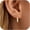 2 Pairs Butterfly Set, variant on Gold Hoop Earrings Set for Women Trendy, 14K Real Gold Plated Chunky Hypoallergenic Small Diamond Cartilage Hoops Cute Cubic Zirconia Dangle Stud Earrings Jewelry Gifts