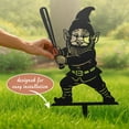 thumbnail image 3 of RealSteel Garden Sports Gnome Yard Stakes - 4 Pack Metal Garden Art (Penny Vein), 3 of 6