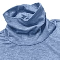 thumbnail image 6 of Sevevn Men’s Turtleneck Long Sleeve Shirt Casual Slim Fit Pullover Lightweight Stretch Mock Neck Thermal Top Basic Undershirt for Business Daily Wear Outfit Light Blue S, 6 of 9