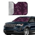 thumbnail image 3 of Kdxio Snowflakes and Hearts Print Front Windshield Sun Shade,Folding Auto Sunshade for Car Truck SUV-Medium, 3 of 7