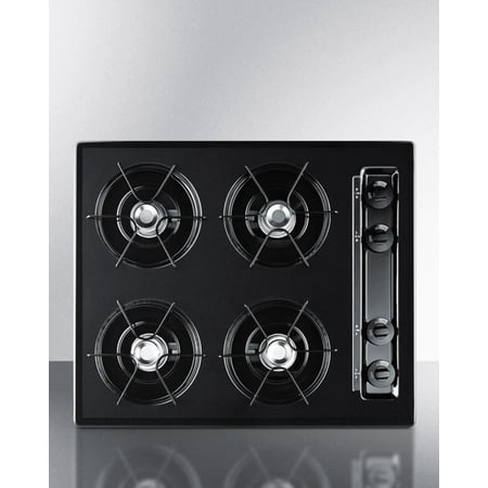 Summit TNL033 24 Inch Wide Gas Cooktop In Black