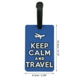 thumbnail image 2 of Unique Bargains 1 Pc Aircraft Pattern Luggage Tag for Travelling Blue, 2 of 5