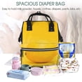 thumbnail image 4 of Defioc Yellow Lemon for Baby Diaper Bag Backpack - Baby Bag for Boys & Girls - Diaper Backpack - Large Travel Diaper Bags- Baby Registry Search & Shower Gifts, 4 of 5