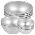 thumbnail image 1 of Molde de baño de media bola de 12 piezas moldes de sal de baño semicirculares de aluminio, 1 of 8