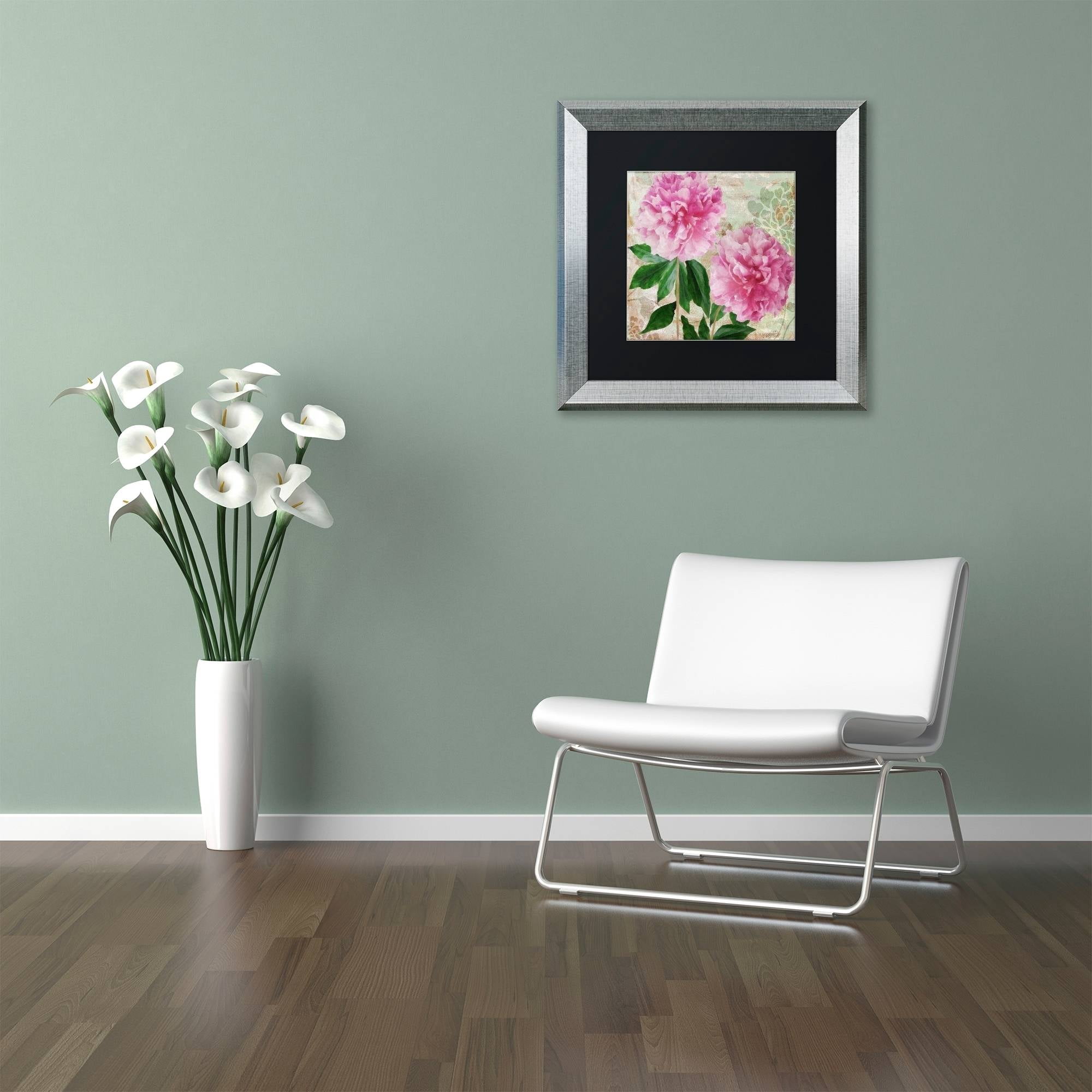 Trademark Fine Art "Sonata I" Canvas Art by Color Bakery Black Matte, Silver Frame