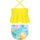 thumbnail image 2 of Niñas Cruce Bikini Fondos de natación de impresión Floral Dos Piezas de Traje de baño Amarilla Impresión 8 Años Amarilla Impresión 8 Años Xishao ropa, 2 of 2