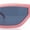 Pink - Black, variant on 80s Narrow Rectangle Sport Monoblock Shield Plastic Sunglasses White - Brown