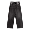 thumbnail image 5 of Taqqpue Jeans for Women High Waisted Straight Leg Jeans Loose Fit Denim Pants Solid Color Full Length Wide-Leg Denim Pants Women, 5 of 5