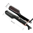 thumbnail image 3 of Men's Beard Straightener Brush, 3-in-1 Heated Hair & Beard Styling Comb, Portable Electric Grooming Tool with Anti-Scald Design & Fast-Heating Ceramic Technology for Home & Travel, 3 of 10