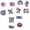 Multicolor, variant on Hvmvliv Independence Day Refrigerator Sticker (12Pc) Independence Day Refrigerator Magnets Diamonds Painting Refrigerator Magnets Soft Magnetic Magnets for Car Shells Multicolor