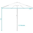 thumbnail image 6 of Sunnydaze 84" Beige Solid Octagon Market Umbrella, 6 of 13
