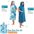 thumbnail image 3 of Toalla SUN CUBE, poncho de surf, cambiador, teñido anudado, azul, 112 cm, 3 of 7